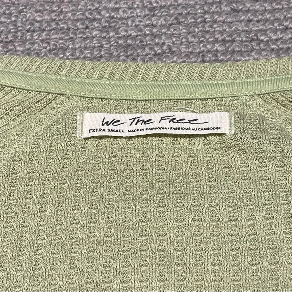 Free People We the Free Santa Clara Thermal in Pear (XS) - Picture 3 of 6